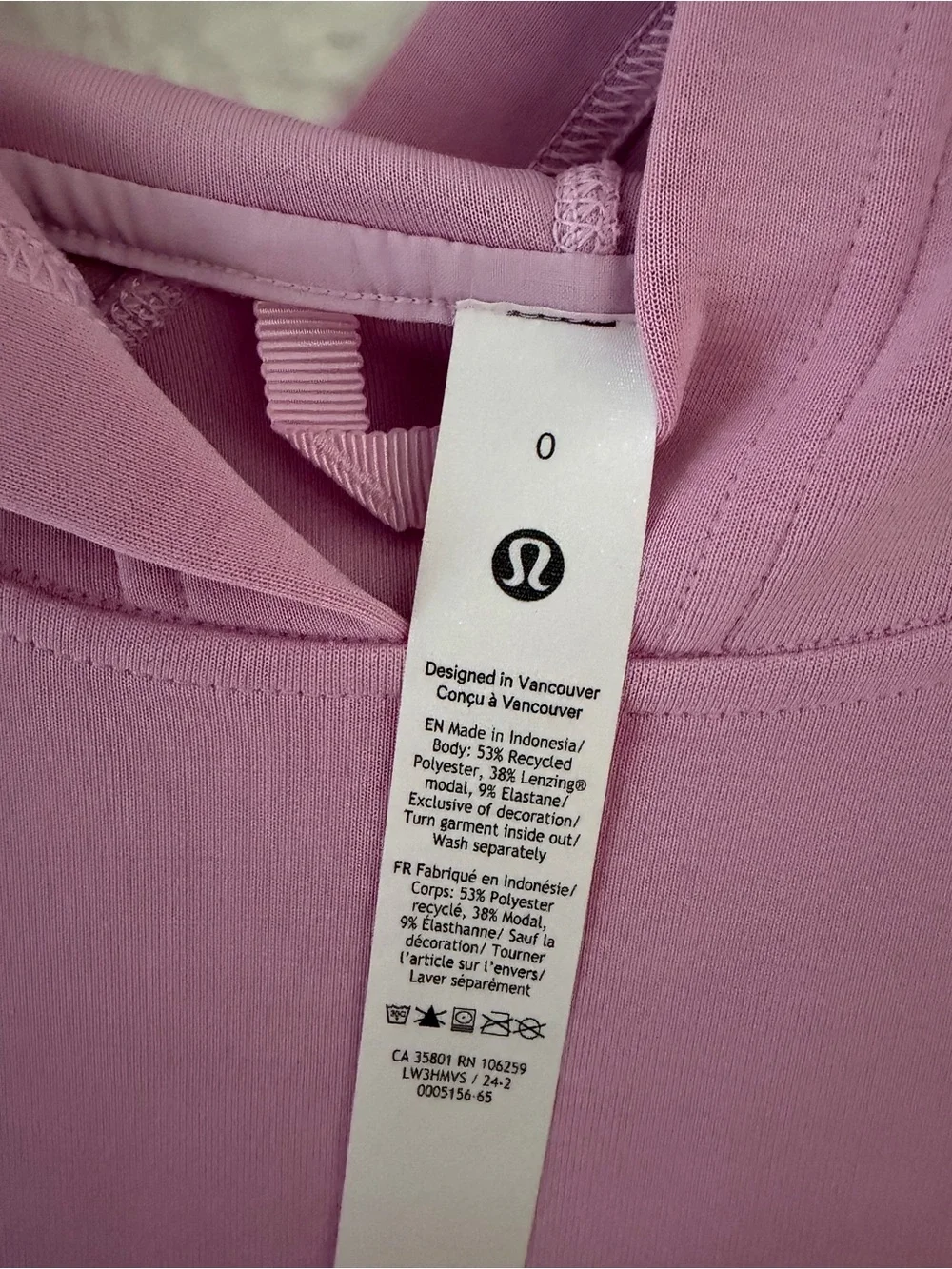 Lululemon soft stream pink hoodie